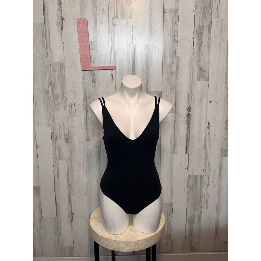 Poetry Black Strappy Back Bodysuit – Size L